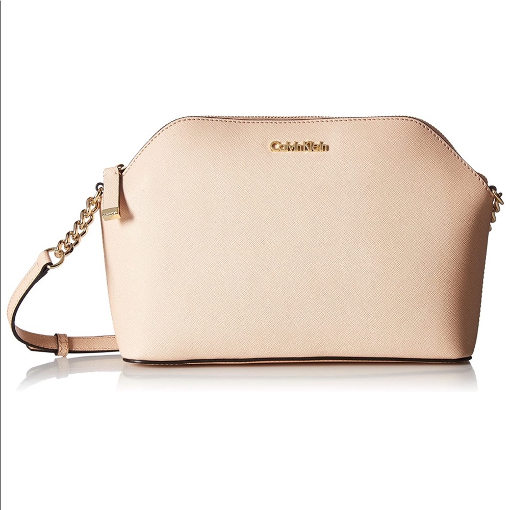 AUTHENTIC CK Saffiano Leather Crossbody Bag NWOT